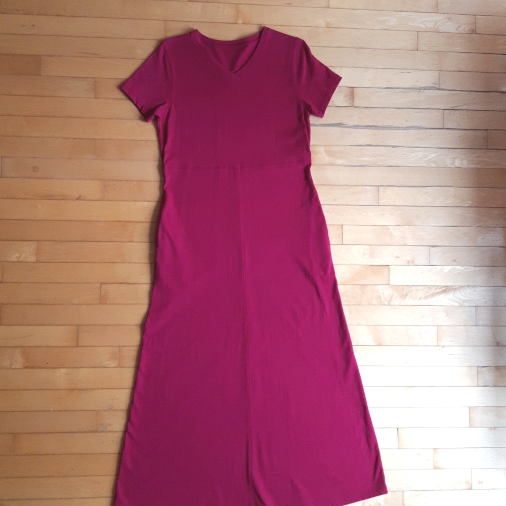 Uniqlo Style Midi Dress with Pockets